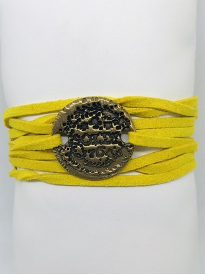 Bracelet Suédine Soldi Jaune